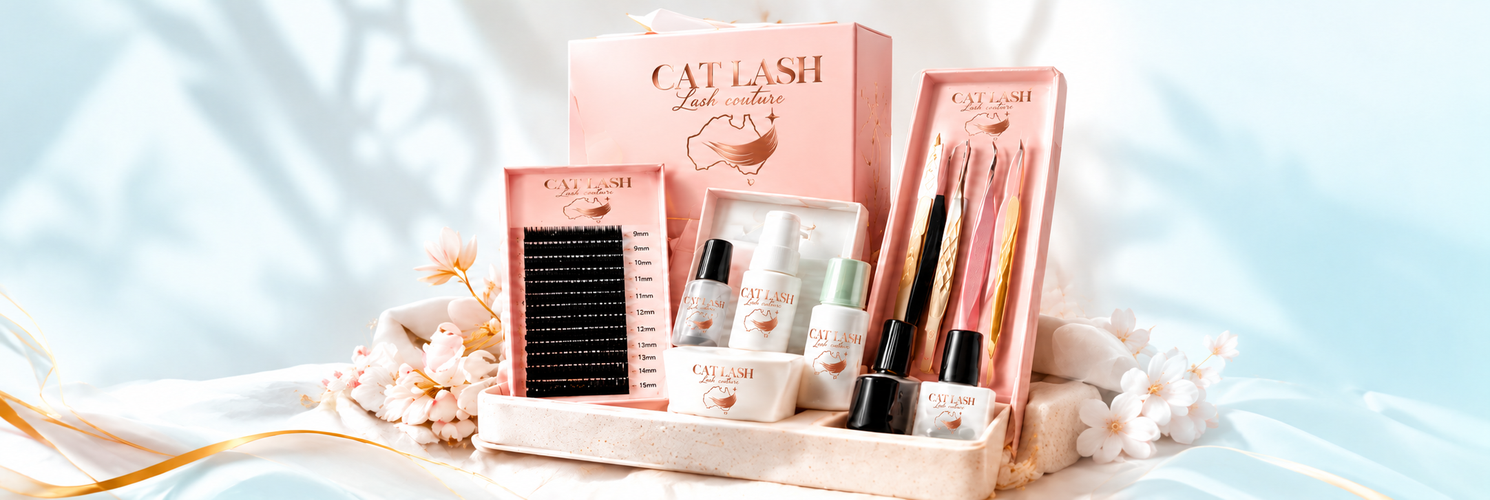 CAT LASH trays, tools and studio essentials